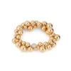 Bracelet Souple MARINA B "Atomo" En Or Jaune Et Diamants