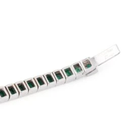 Bracelet Ligne CARTIER En Or Blanc Et émeraudes -Castafiore Boutique 240306 CASTAFIORE inustudio 192