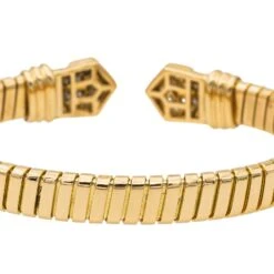 Bracelet Bulgari Maille Tubogas , Or Jaune Et Diamants -Castafiore Boutique 2673926CN07