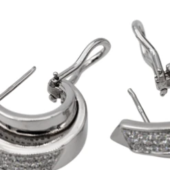 Giorgio Visconti Boucles D'oreillesOr Blanc Diamant -Castafiore Boutique 2673929CN07
