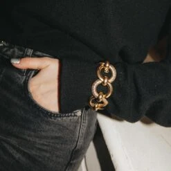 Bracelet Souple GEORGES LENFANT POUR CARTIER En Or Jaune, Or Blanc Et Or Rose -Castafiore Boutique 6V2A7124