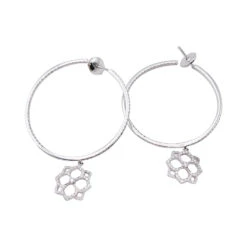 Miller Boucles D'oreilles Créoles MESSIKA "Eden" En Or Blanc Et Diamants -Castafiore Boutique Miller BO creoles Messika Eden or blanc diamants 3 33017