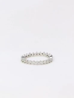 Alliance Américaine En Or Blanc Et Diamants 0,5 Ct 10 Alliance Américaine En Or Blanc Et Diamants 0,5 Ct -Castafiore Boutique alliance americaine en or blanc et diamants 05 ct 364986