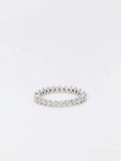 Alliance Américaine En Or Blanc Et Diamants 0,5 Ct