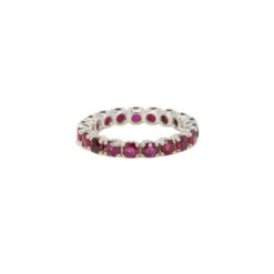 Alliance Américaine Or Blanc Rubis 1,9 Ct
