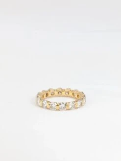 Alliance Américaine Vintage En Or Jaune Et Diamants -Castafiore Boutique alliance americaine vintage en or jaune et diamants 733648