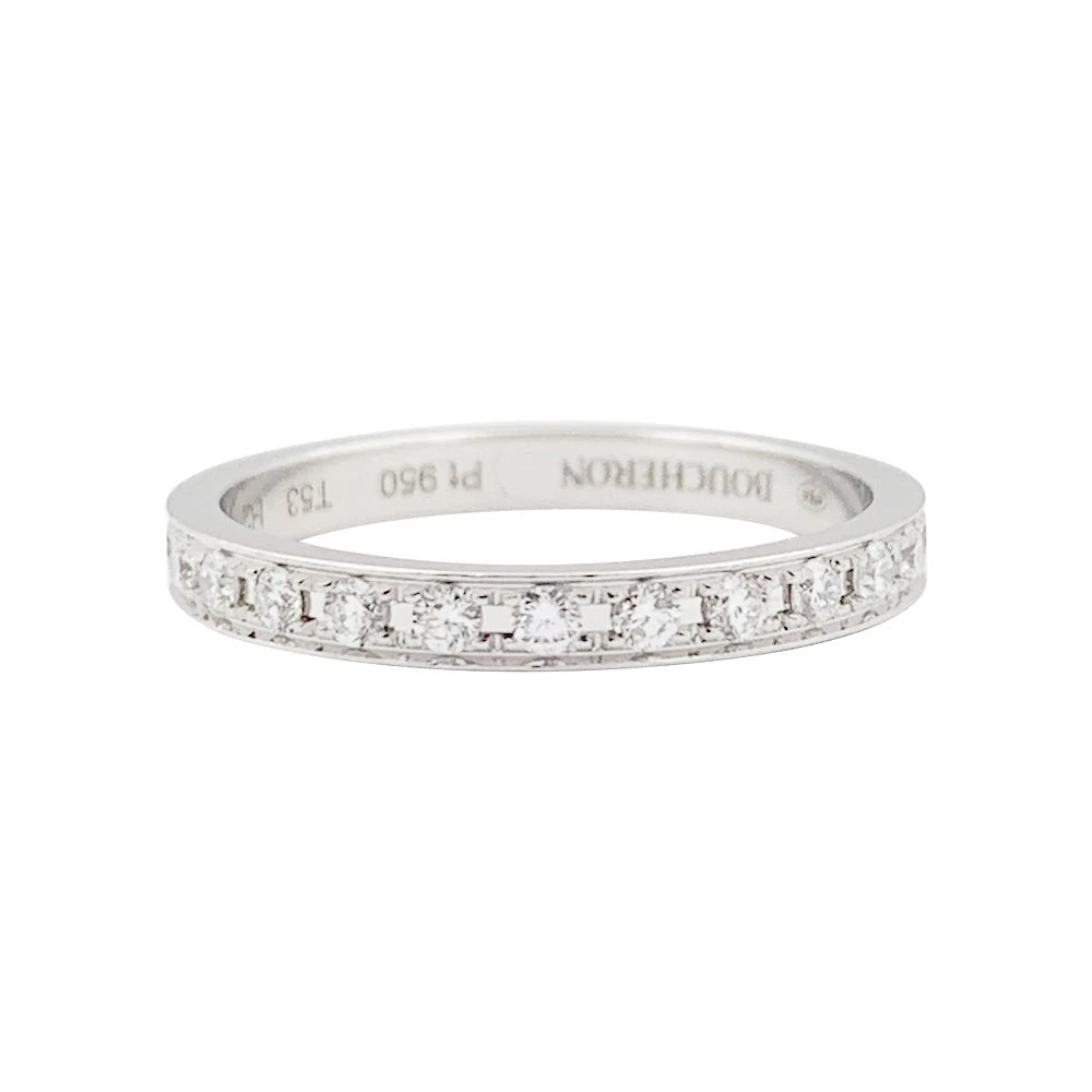 Miller Alliance BOUCHERON "Beloved" En Platine Et Diamants. 1 Miller Alliance BOUCHERON "Beloved" En Platine Et Diamants.