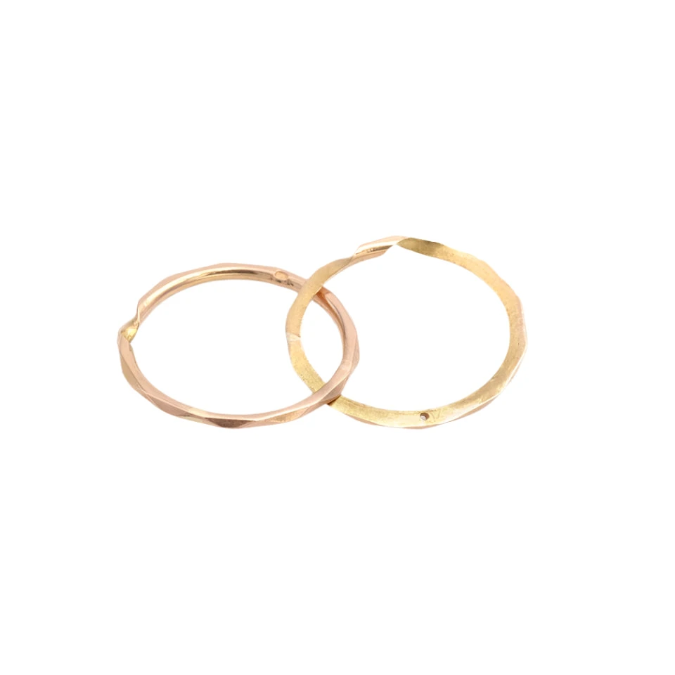 Bague Alliance Double Jumelles Biseautée En Or Jaune 1 Bague Alliance Double Jumelles Biseautée En Or Jaune