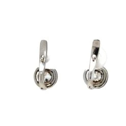 Boucles D'oreilles Clips En Or Avec Solitaire Et Diamants De Taille Ancienne -Castafiore Boutique antique old cut diamonds gold solitaire clip on earrings 184903