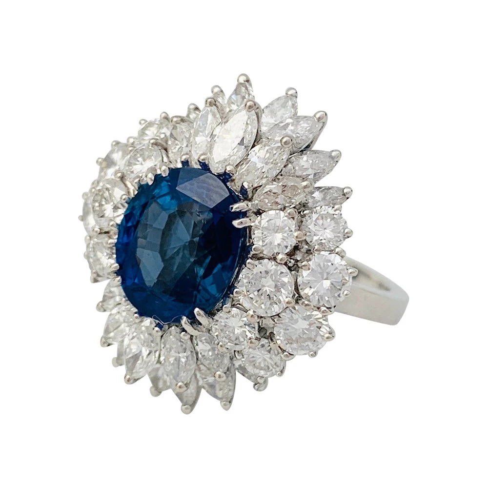 Miller Bague à Entourage, Saphir Et Diamants 7 Miller Bague à Entourage, Saphir Et Diamants – Image 7