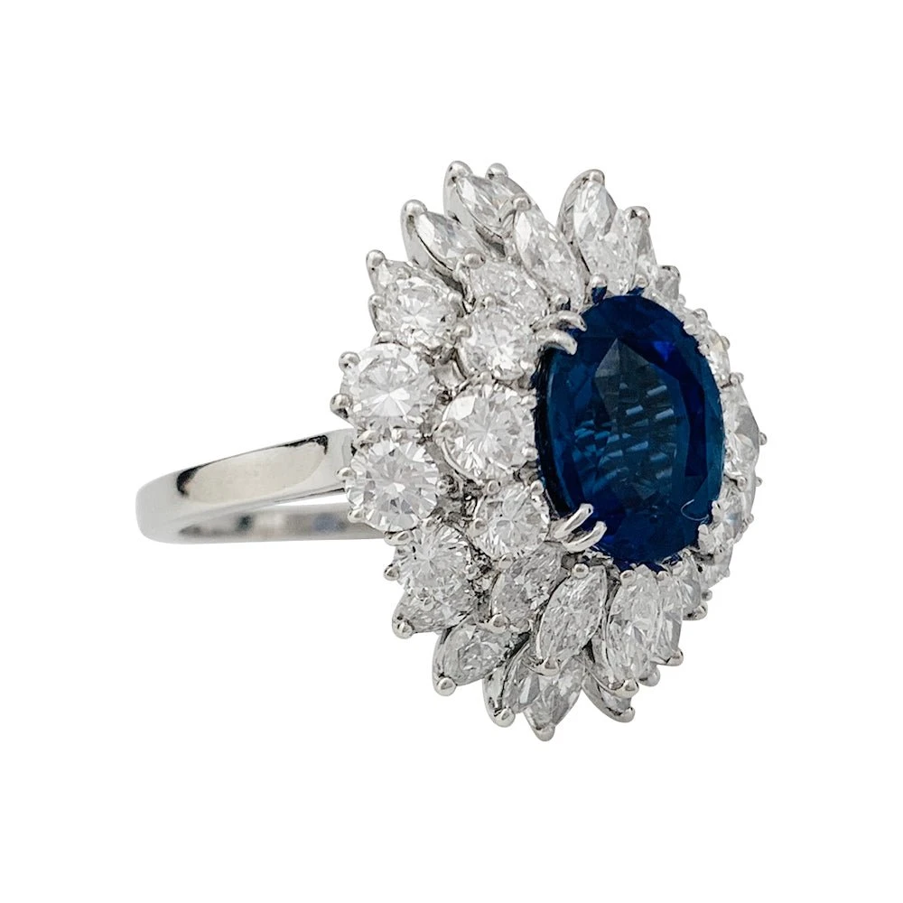 Miller Bague à Entourage, Saphir Et Diamants 6 Miller Bague à Entourage, Saphir Et Diamants – Image 6