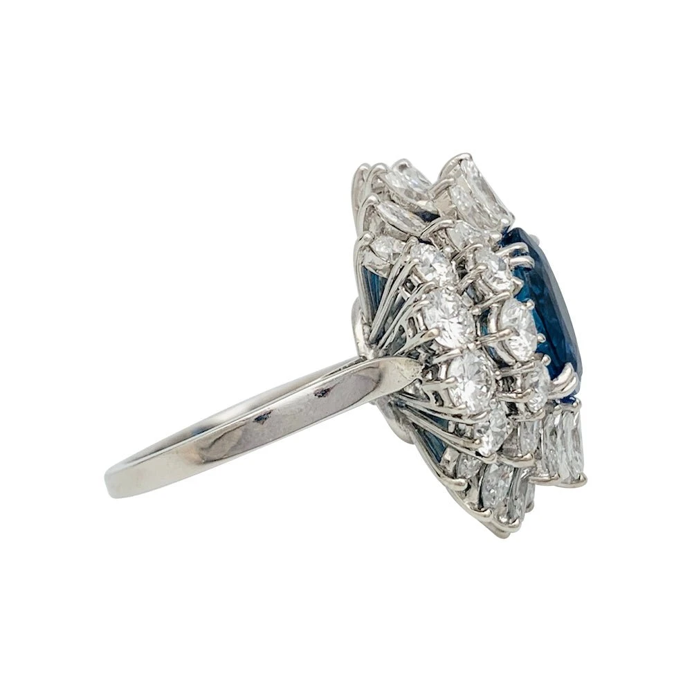 Miller Bague à Entourage, Saphir Et Diamants 4 Miller Bague à Entourage, Saphir Et Diamants – Image 4