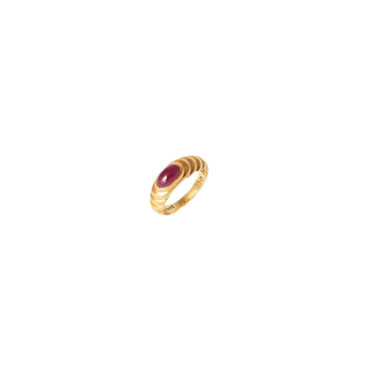Bague Jonc ALDEBERT En Or Jaune Et Rubis 2 Bague Jonc ALDEBERT En Or Jaune Et Rubis – Image 2