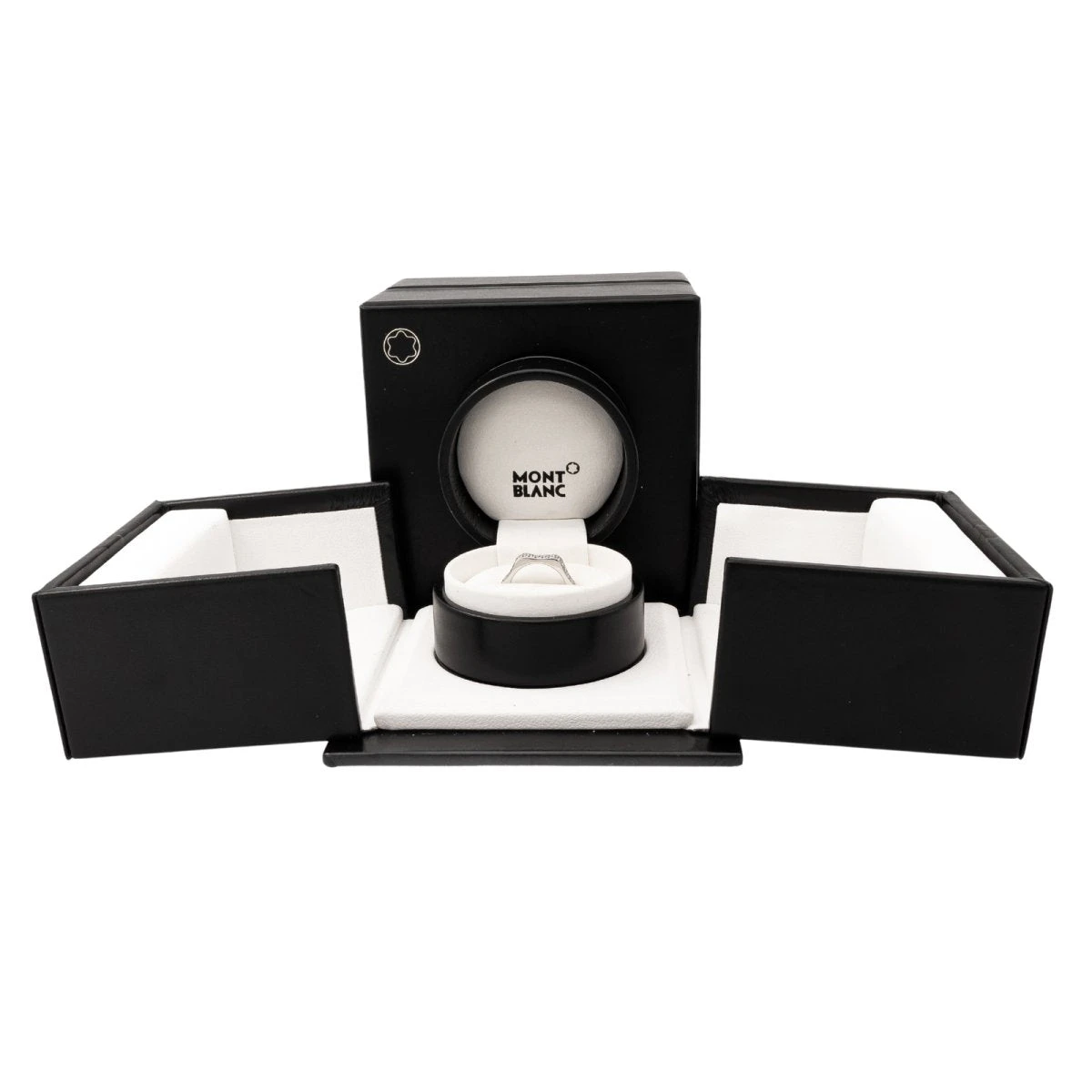 Bague Alliance Américaine MONTBLANC "4810" En Or Blanc Et Diamants 3 Bague Alliance Américaine MONTBLANC "4810" En Or Blanc Et Diamants – Image 3
