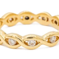 Bague Alliance Américaine Or JauneDiamant 8 Bague Alliance Américaine Or JauneDiamant -Castafiore Boutique bague alliance americaine or jaune diamant 323853