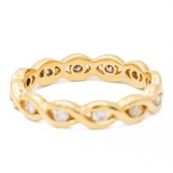 Bague Alliance Américaine Or JauneDiamant 10 Bague Alliance Américaine Or JauneDiamant -Castafiore Boutique bague alliance americaine or jaune diamant 347177