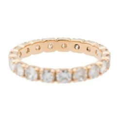 Bague Alliance Américaine Or Rose Diamant -Castafiore Boutique bague alliance americaine or rose diamant 419875