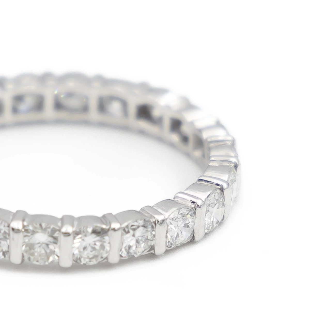 Bague Alliance Américaine Platine Diamant 6 Bague Alliance Américaine Platine Diamant – Image 6