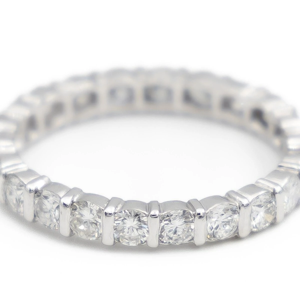 Bague Alliance Américaine Platine Diamant 7 Bague Alliance Américaine Platine Diamant – Image 7