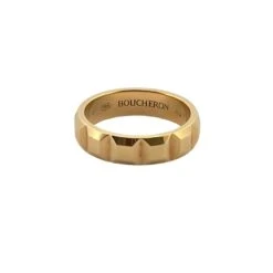 Bague Alliance BOUCHERON "Clous De Paris" En Or Jaune -Castafiore Boutique bague alliance boucheron clous de paris en or jaune 582564