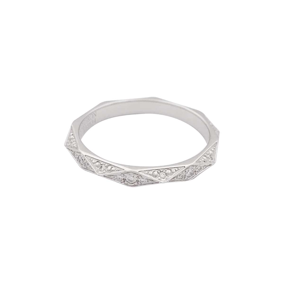 Miller Bague Alliance BOUCHERON "Facette" En Platine, Diamants. 3 Miller Bague Alliance BOUCHERON "Facette" En Platine, Diamants. – Image 3