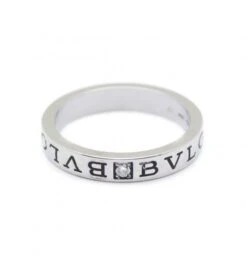 Bague Alliance BULGARI "Bulgari Bulgari" En Or Blanc Et Diamant
