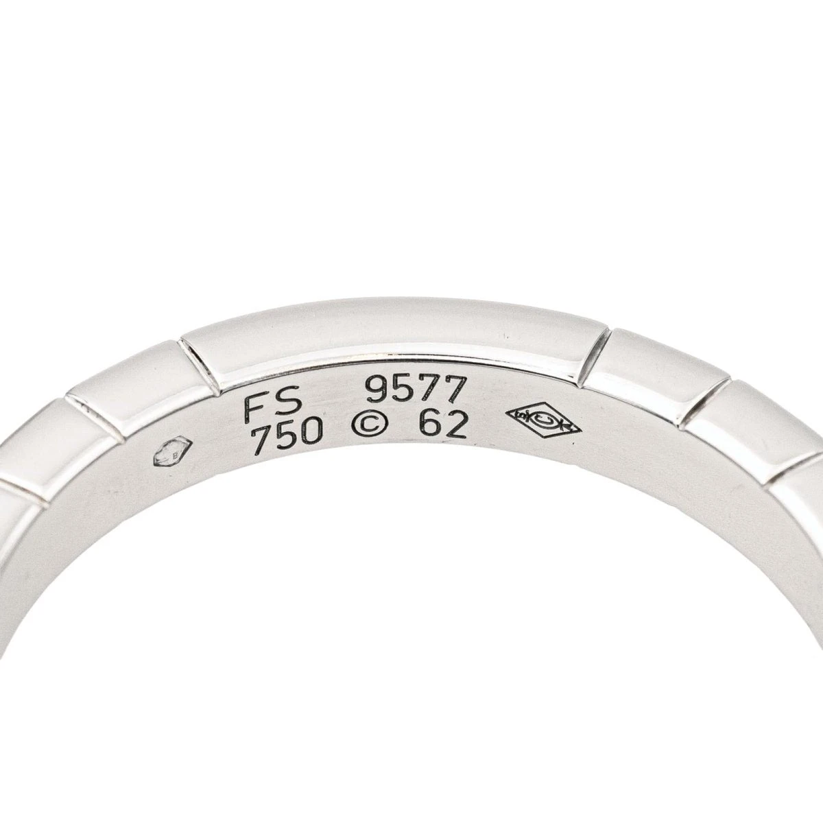 Bague Alliance CARTIER "Lanières" En Or Blanc 5 Bague Alliance CARTIER "Lanières" En Or Blanc – Image 5