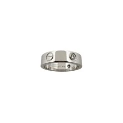 Bague CARTIER "Love" En Or Blanc Et 3 Diamants