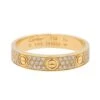 Bague Alliance CARTIER , "Love", En Or Jaune Et Diamant