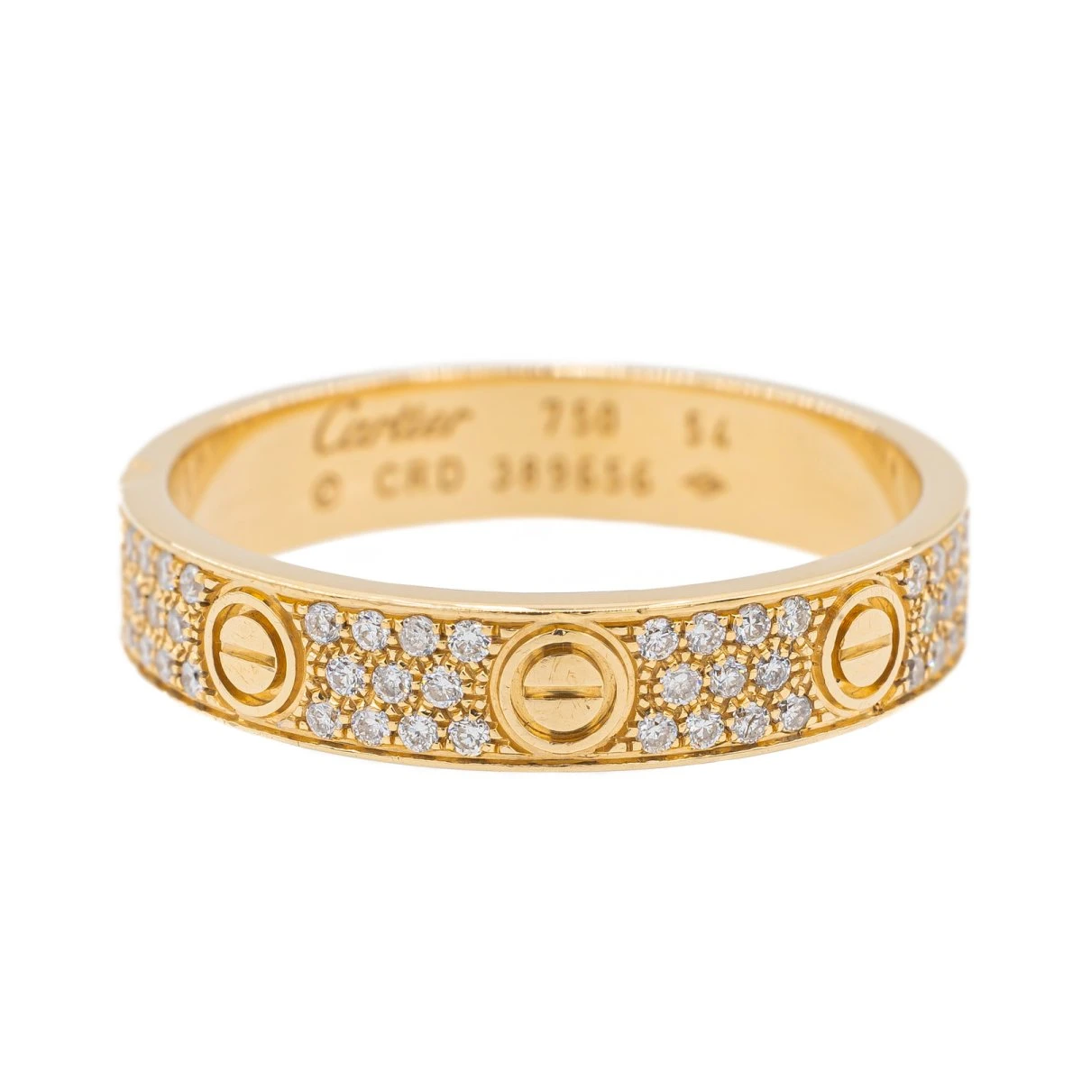 Bague Alliance CARTIER , "Love", En Or Jaune Et Diamant 1 Bague Alliance CARTIER , "Love", En Or Jaune Et Diamant
