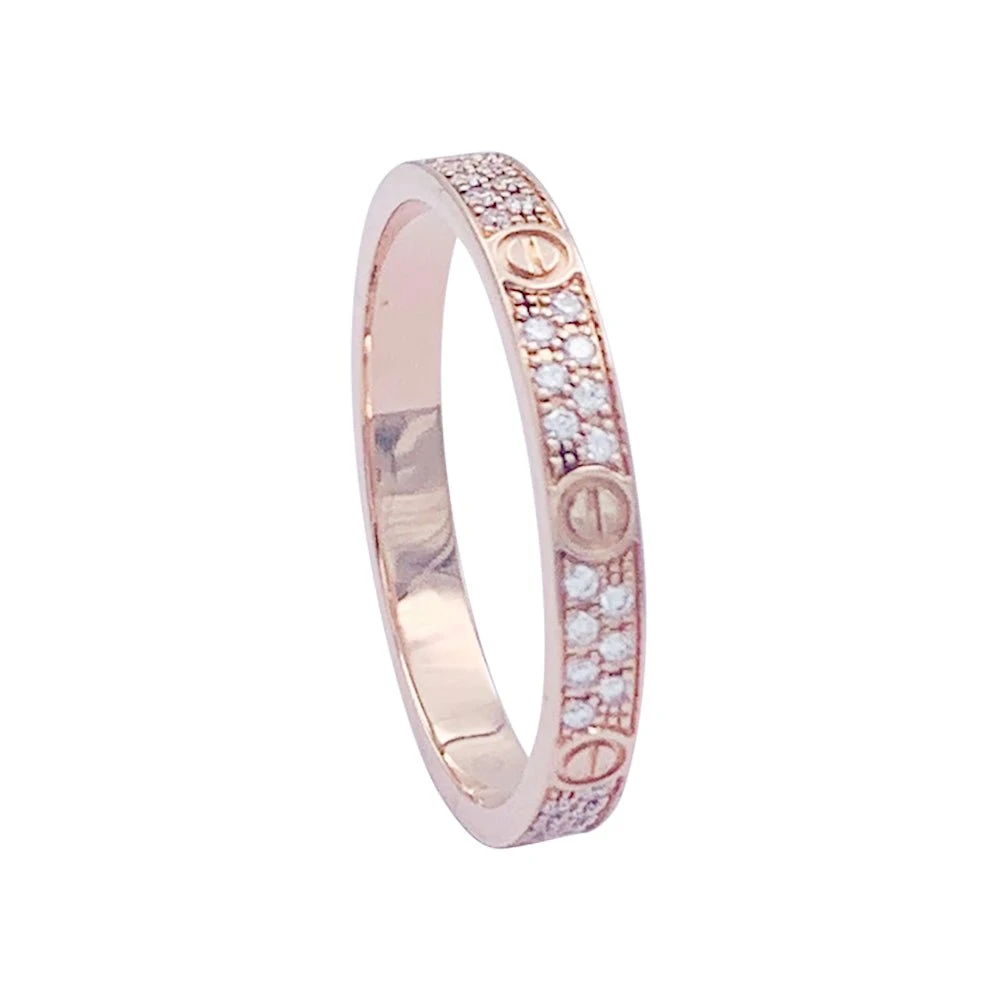 Miller Bague Alliance CARTIER "Love" En Or Rose Et Diamants 4 Miller Bague Alliance CARTIER "Love" En Or Rose Et Diamants – Image 4