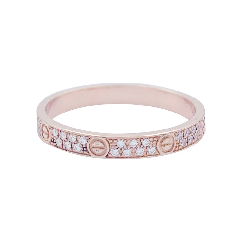 Miller Bague Alliance CARTIER "Love" En Or Rose Et Diamants 6 Miller Bague Alliance CARTIER "Love" En Or Rose Et Diamants – Image 6