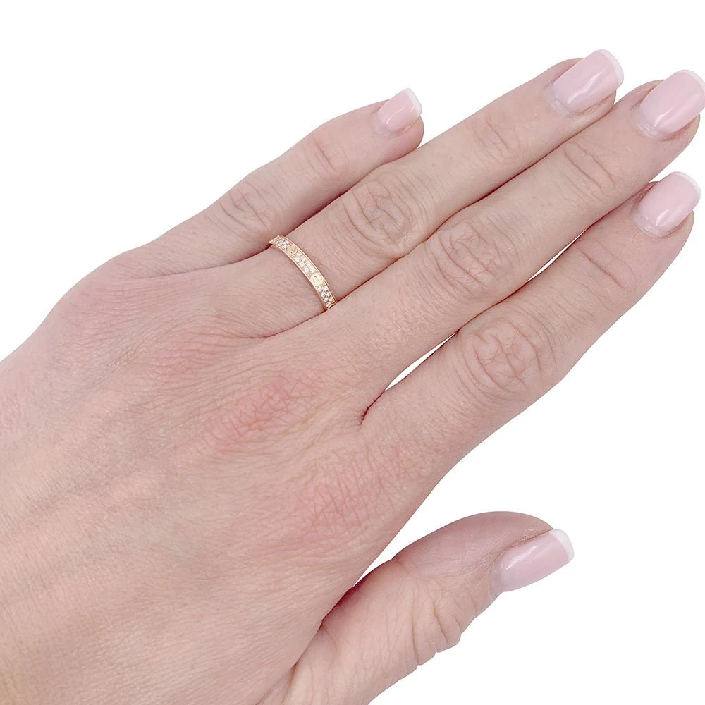 Miller Bague Alliance CARTIER "Love" En Or Rose Et Diamants 7 Miller Bague Alliance CARTIER "Love" En Or Rose Et Diamants – Image 7