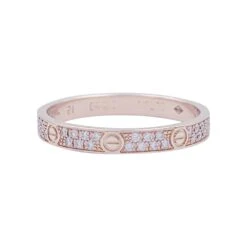 Miller Bague Alliance CARTIER "Love" En Or Rose Et Diamants