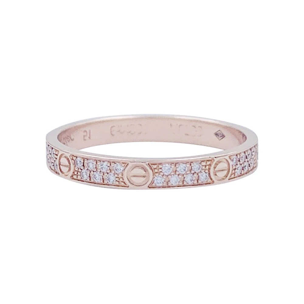 Miller Bague Alliance CARTIER "Love" En Or Rose Et Diamants 1 Miller Bague Alliance CARTIER "Love" En Or Rose Et Diamants
