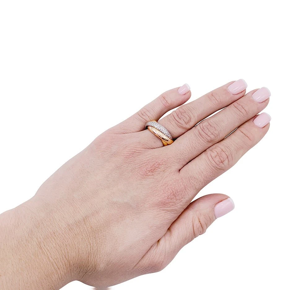 Miller Bague Alliance CARTIER "Trinity" En 3 Ors Et Diamants 5 Miller Bague Alliance CARTIER "Trinity" En 3 Ors Et Diamants – Image 5