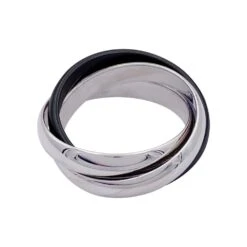 Miller Bague Alliance CARTIER "Trinity" En Or Blanc Et Céramique -Castafiore Boutique bague alliance cartier trinity en or blanc et ceramique 587329