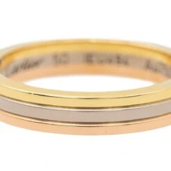 Bague Alliance CARTIER "Trinity" En Or Blanc, Or Rose Et Or Blanc -Castafiore Boutique bague alliance cartier trinity en or blanc or rose et or blanc 698744