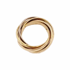Miller Bague Alliance CARTIER "Trinity" En Or Jaune, Or Blanc, Or Rose Et Diamants -Castafiore Boutique bague alliance cartier trinity en or jaune or blanc or rose et diamants 306316