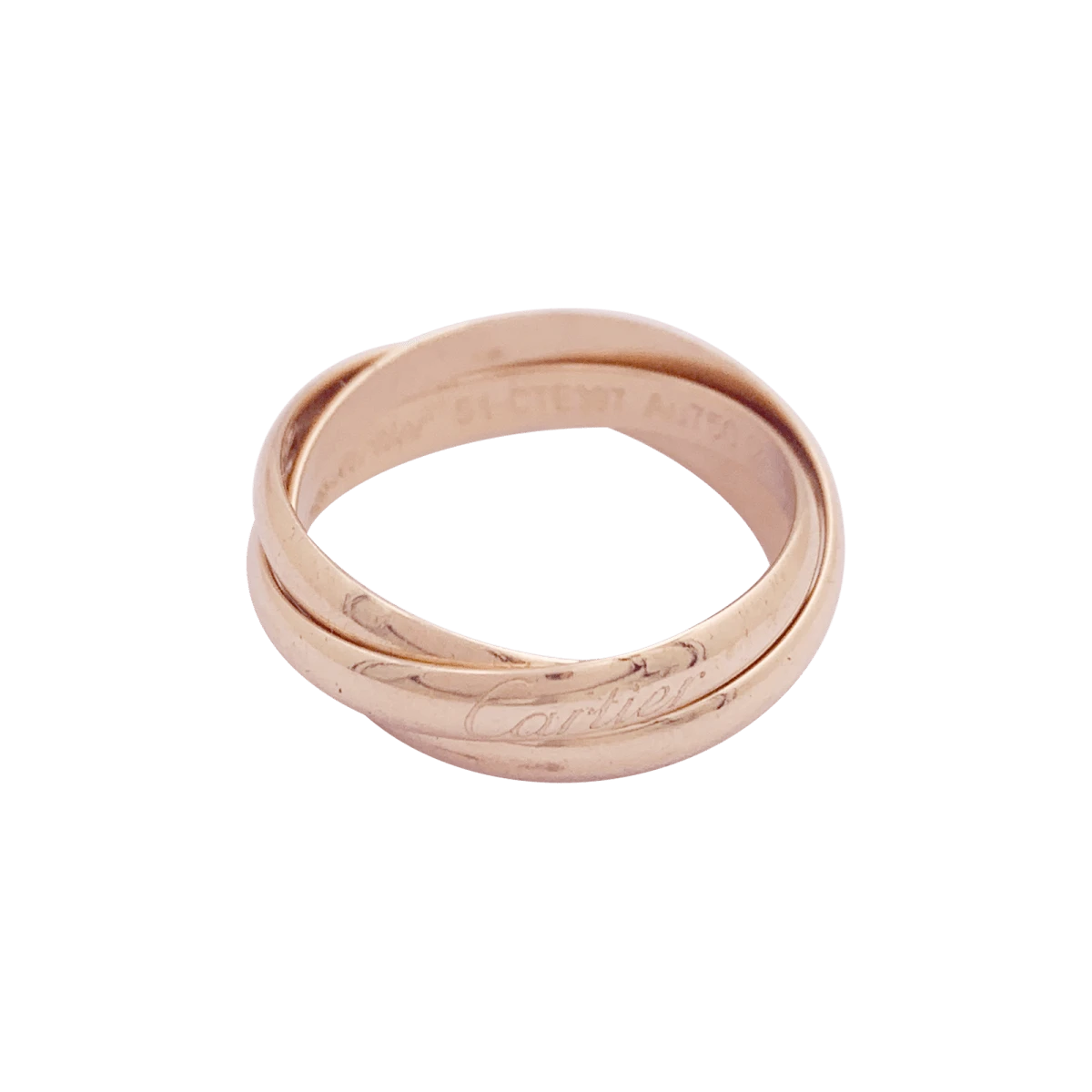 Miller Bague Alliance CARTIER "Trinity" En Or Rose 5 Miller Bague Alliance CARTIER "Trinity" En Or Rose – Image 5