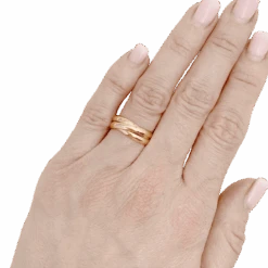 Miller Bague Alliance CARTIER "Trinity" En Or Rose 7 Miller Bague Alliance CARTIER "Trinity" En Or Rose -Castafiore Boutique bague alliance cartier trinity en or rose 390148