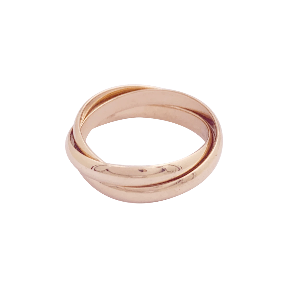 Miller Bague Alliance CARTIER "Trinity" En Or Rose 4 Miller Bague Alliance CARTIER "Trinity" En Or Rose – Image 4