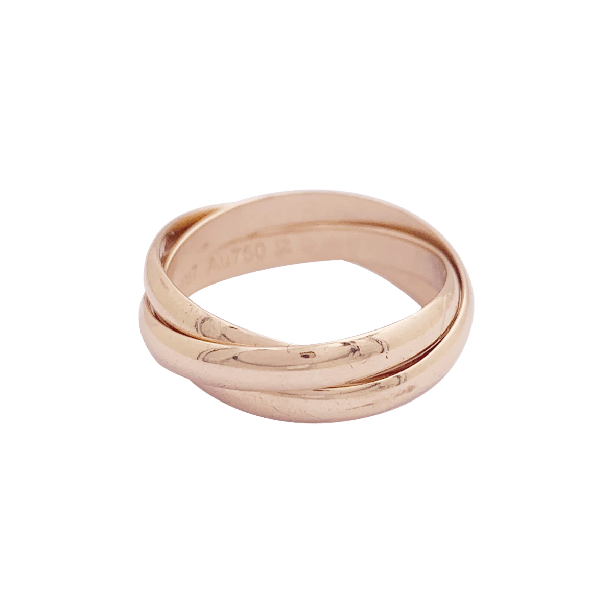 Miller Bague Alliance CARTIER "Trinity" En Or Rose 3 Miller Bague Alliance CARTIER "Trinity" En Or Rose – Image 3