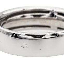 Bague Alliance En Or Blanc Et Diamant -Castafiore Boutique bague alliance en or blanc et diamant 634639