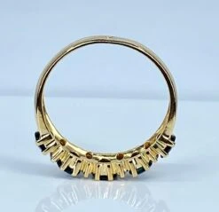 Bague Alliance En Or Jaune, Saphirs Et Diamants 9 Bague Alliance En Or Jaune, Saphirs Et Diamants -Castafiore Boutique bague alliance en or jaune saphirs et diamants 906060