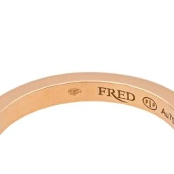 Bague Alliance FRED "Force 10" En Or Rose Et Diamants 10 Bague Alliance FRED "Force 10" En Or Rose Et Diamants -Castafiore Boutique bague alliance fred force 10 en or rose et diamants 819073