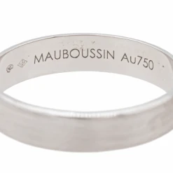 Bague Alliance MAUBOUSSIN "Ruban Du Bonheur Mon Amour" En Or Blanc -Castafiore Boutique bague alliance mauboussin ruban du bonheur mon amour en or blanc 460864