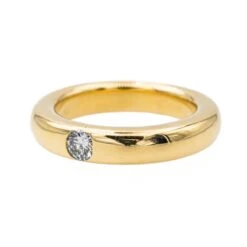 Bague Alliance Or JauneDiamant -Castafiore Boutique bague alliance or jaune diamant 565637