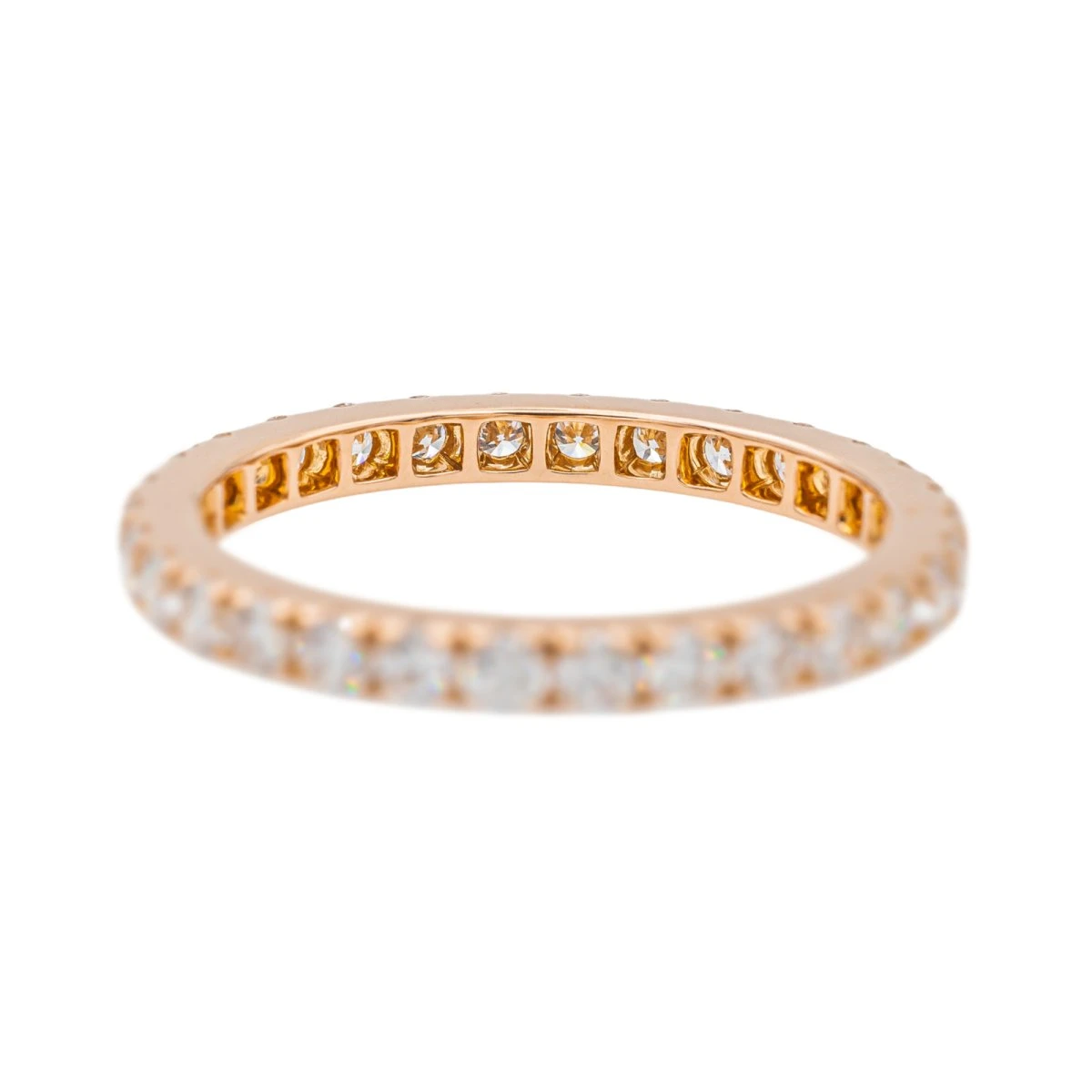 Bague Alliance Or Rose Diamant 5 Bague Alliance Or Rose Diamant – Image 5