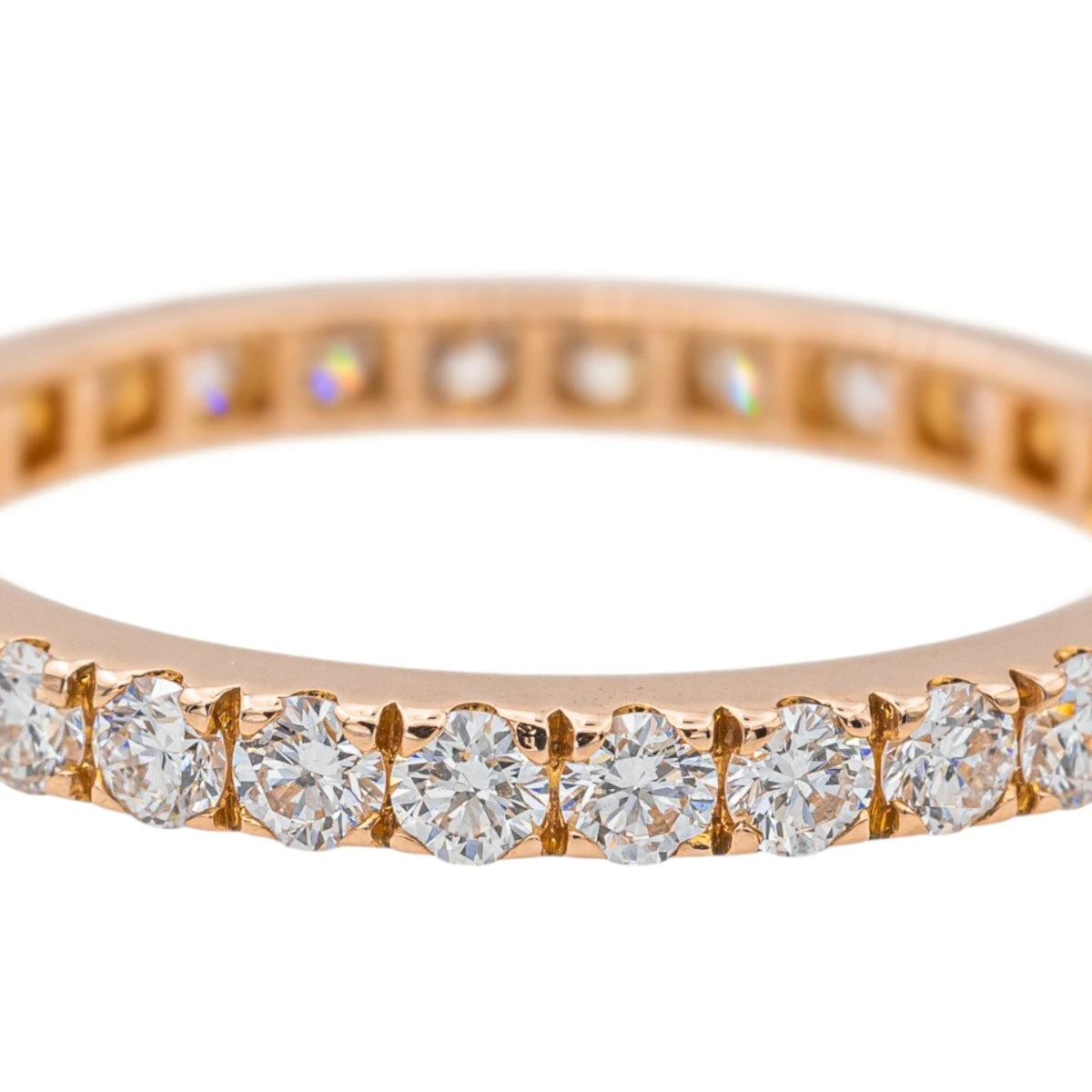 Bague Alliance Or Rose Diamant 6 Bague Alliance Or Rose Diamant – Image 6